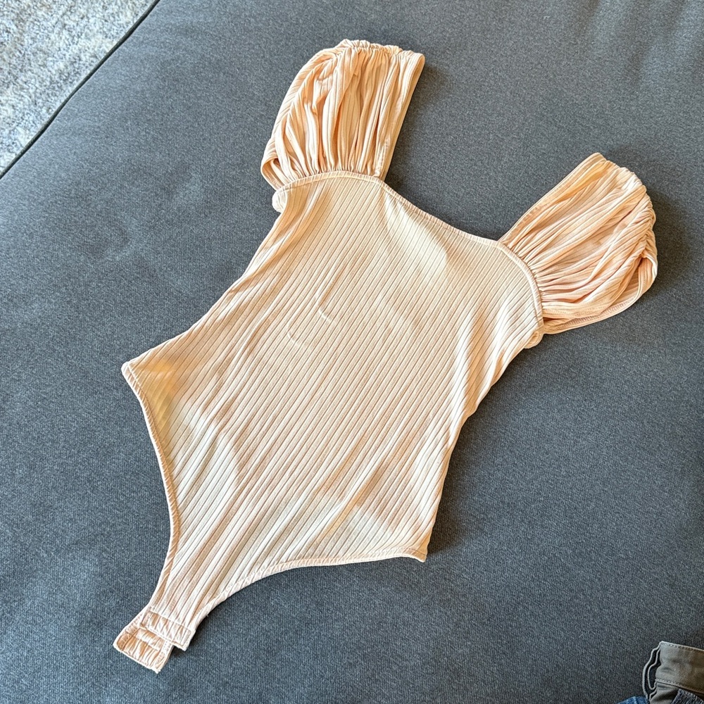 Free People Peach Bodysuit